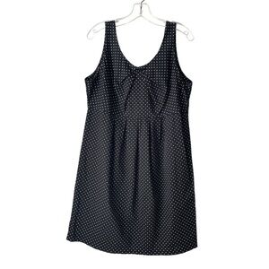 Motherhood Maternity Polka Dot Dress Sleeveless A-Line Black and White Size L